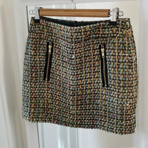 Chanel style tweed skirt
